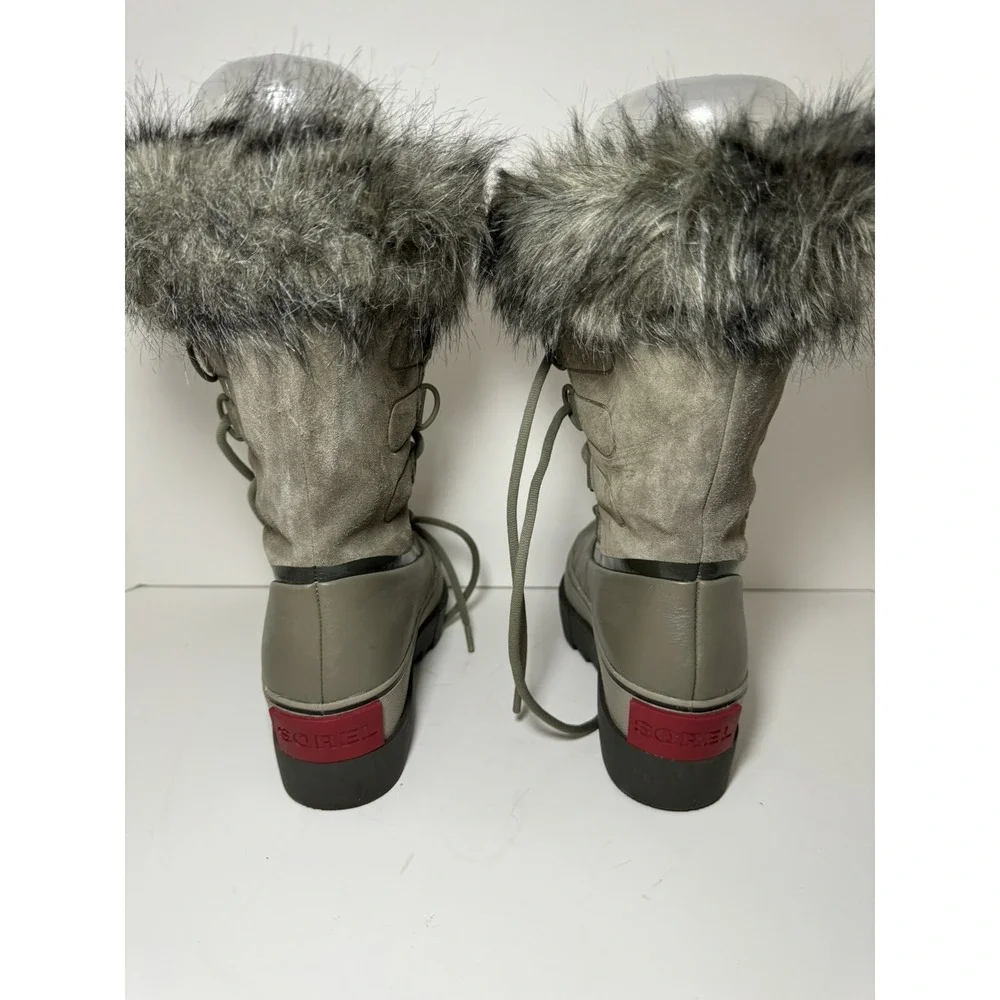 Sorel Joan of Arctic Next Boots Sage/Brown Waterproof Women Size 8